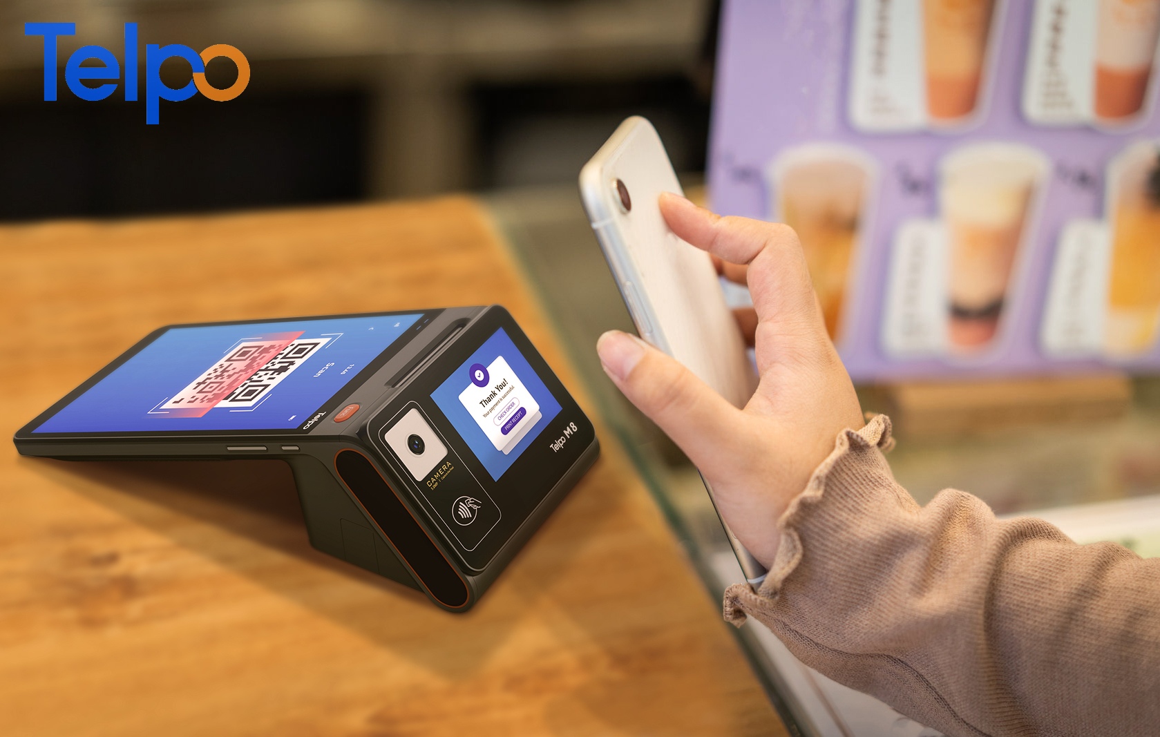 qr code scanning POS machine